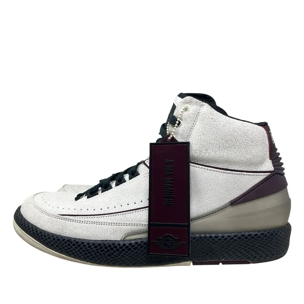 Air Jordan 2 Sneakers‎ Mens 14 Sail Burgundy Crush Retro A Ma Maniere DO7216-100